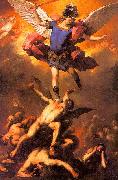  Luca  Giordano The Archangel Michael Flinging the Rebel Angels into the Abyss Norge oil painting reproduction